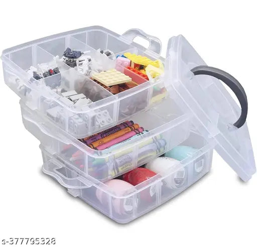 Plastic Transparent Jewelery Storage Box