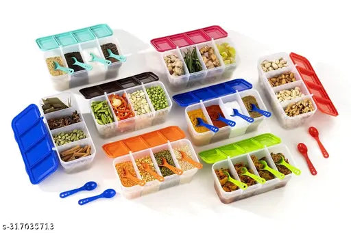 Branded Food Container 4 in 1 Transparent Containers