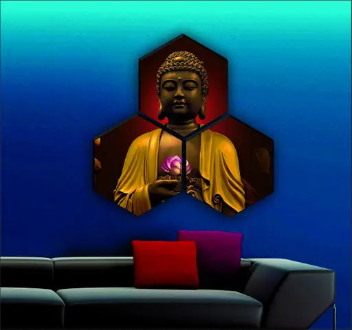 Hexagon Buddha High quality MDF Board