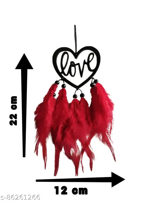 Dream Catcher Car Hanging Rear View Mirror - Red