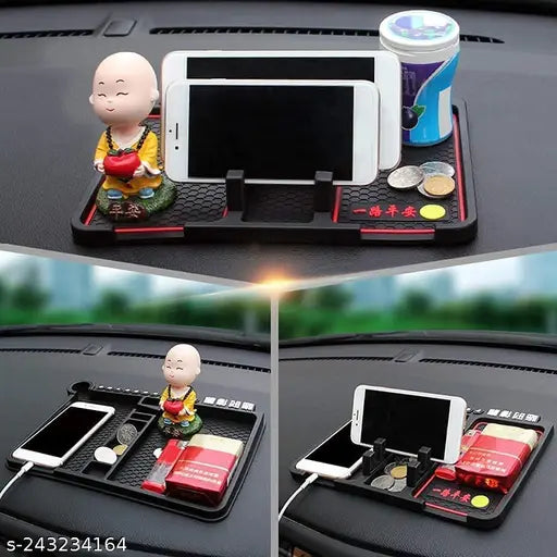 Anti-Slip Car Dashboard Mat & Mobile Phone Holder Mount - Universal