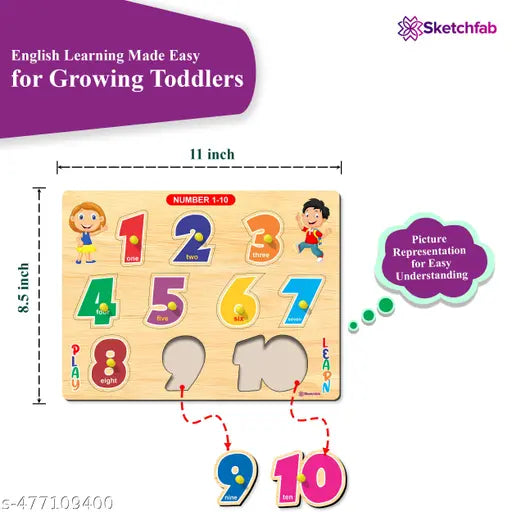 Wooden Math Learning Kit Puzzle Toys for 2 Years