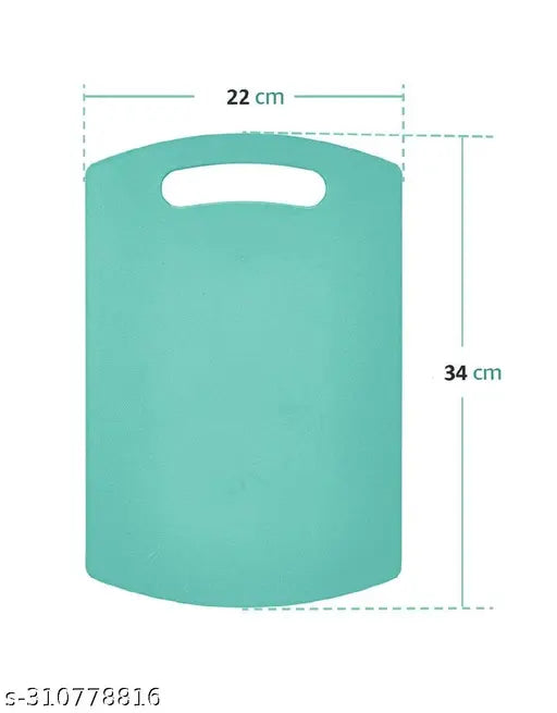 SHIVALIK Vegetable and Fruits Plastic Chopping/ Cutting Board (9 X 13 Inches) (1, Blue)