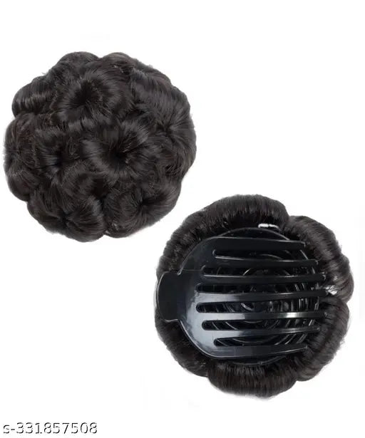 Bun panja black plain