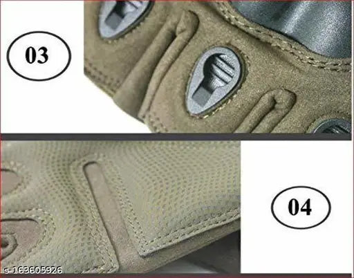 Half finger Knuckle Riding Gloves (Green)