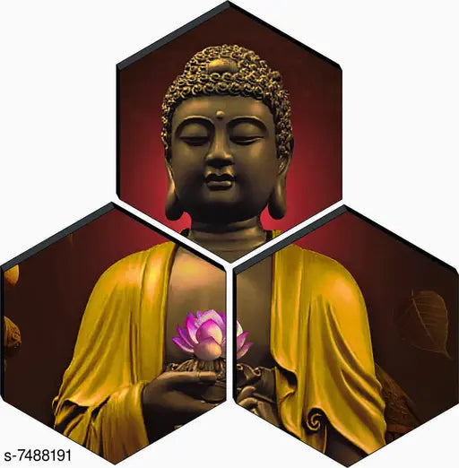 Hexagon Buddha High quality MDF Board