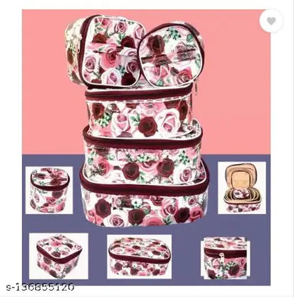 Fashionable Rose Printed High quality Makeup Kit box