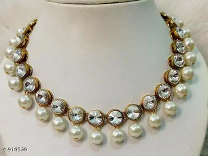 Kundan Beads Necklace Set