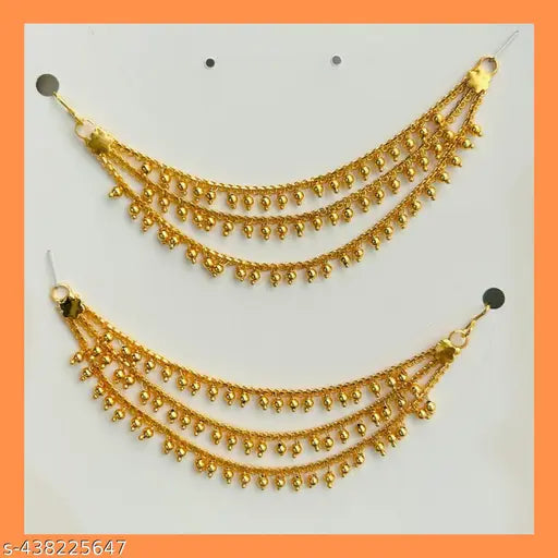 Antique Gold Ear Chain Kanser