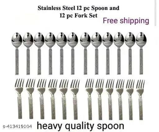 Stainless steel Spoons and forks