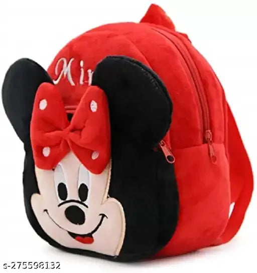 Soft and Stylish made with Super Quality Fabric kids School bag - Red Minnie