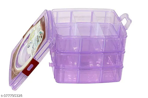 Plastic Transparent Jewelery Storage Box