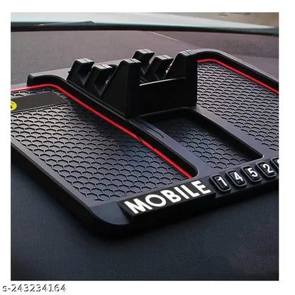 Anti-Slip Car Dashboard Mat & Mobile Phone Holder Mount - Universal
