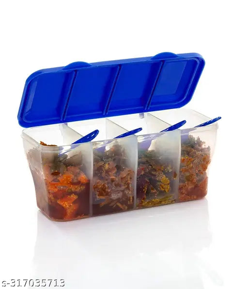 Branded Food Container 4 in 1 Transparent Containers