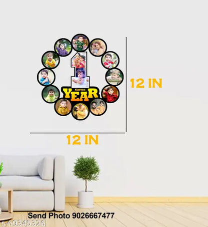 Birthday Photo Frame Size 12x12 in Single frames
