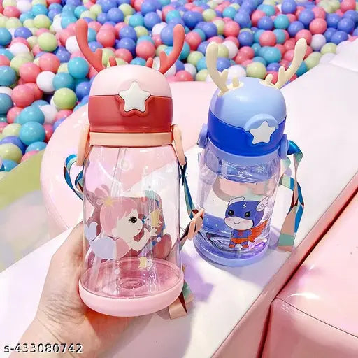 Kids Portable Sipper Water Bottle - 600ml - 1 PC