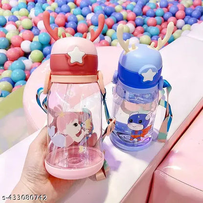 Kids Portable Sipper Water Bottle - 600ml - 1 PC