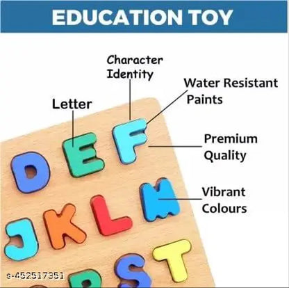 Wooden ABC Alphabet Puzzle Toys 18+