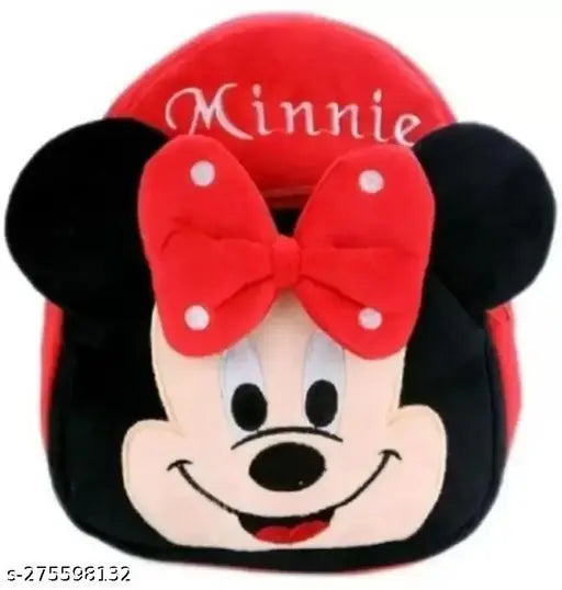 Soft and Stylish made with Super Quality Fabric kids School bag - Red Minnie
