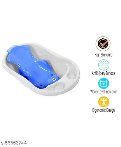 Anti Slip Big Plastic Bath Chair Seat Sling with Non Slip Strong Suction for Bathing with Water (Only sling - No Tub)