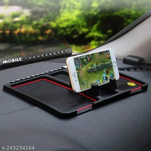 Anti-Slip Car Dashboard Mat & Mobile Phone Holder Mount - Universal